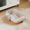 Fully automatic intelligent cat litter box, 80cm large-space closed deodorizing and silent cat litter box Item Picture